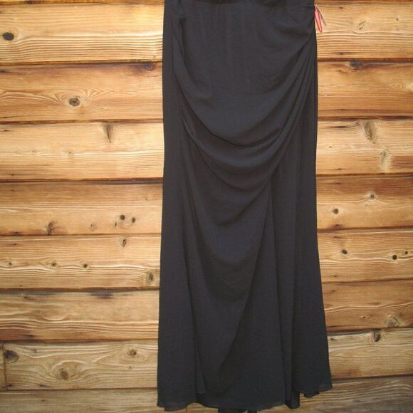 Mac Duggal 55704 Womens Black SEQUINED EMBELLISHED SHOULDER EVENING GOWN - Picture 10 of 16